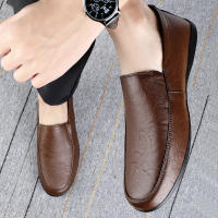 Zapatos Casuales Para Hombre Hechos a Mano Cuero Genuino Mocasines Comodidad Transpirables Para Exterior Talla Verdadera - details 0