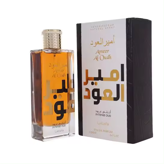 Lattafa Ameer Al Oudh Intense Oud: Perfume Árabe Original Unisex de Lujo con Notas Amaderadas y Orientales, Larga Duración y Elegancia Artesanal en Cada Gota - 1