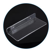 Estante Flotante De Acrílico Transparente Para Libros Y Organización De Espacio Soporte De Pared Para Maquillaje Y Exhibición De Fotos - details 3