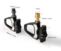 Pedales De Bicicleta ONIRII PD-06 Ultraligeros De Carbono SPD Autolock Acero/Titán 6 Grados Con Placa De Bloqueo Para Carretera - details 2