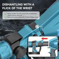 Pistola de pulverización eléctrica sin cuerda de 800ml, máquina de pintura de alta potencia 200w, pistola de pulverización de recubrimiento de acero para muebles de automóviles, batería makita 18v - details 2