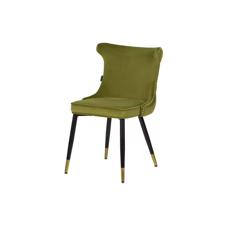 Silla Tachuelas Velvet Verde Aspen 49x54x82 Cm - 1