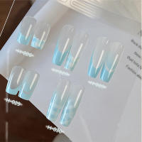 5Pcs Estickers De Uñas Artísticas De Encaje Vacío Para Arte Francés Autoadhesivos Decoración DIY Manicura Accesorio De Línea Ondulada - details 1