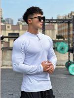 Camiseta Deportiva Para Hombres 2024 Con Cierre Y Cuello Redondo Manga Larga Transpirable Para Entrenamiento Y Baloncesto Ropa De Exterior - details 6