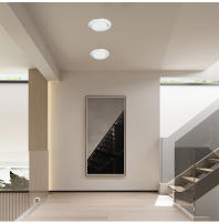 6PCS Soporte Redondo Para Spot LED Revestido De Metal Ajustable GU10 Base De Luz Para Techo Fijación Recessed Compatible Con Foyer - details 6
