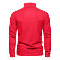 Camisa Polo Para Hombre AIOPESON 2023 Con Bordado De Ciervo Manga Larga Color Sólido Estilo Casual Business Anti-Shrink - details 10