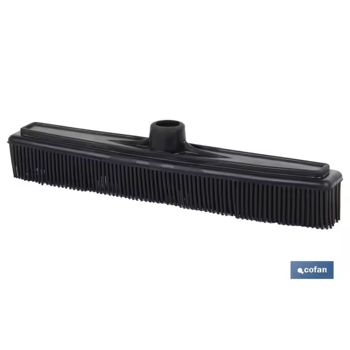 Cofan - Cepillo de Barrer de Caucho Inyectado de Alta Calidad para Limpieza de Cabello, Alfombras y Pelo Animal - 1
