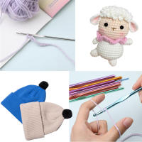 Kit De Crochet KOVEEN Con 100 Piezas Tamaños Variados Aleación De Aluminio Agujas De Tejer Acero Inoxidable Fundas De Cuero Herramientas De Tejer - details 3