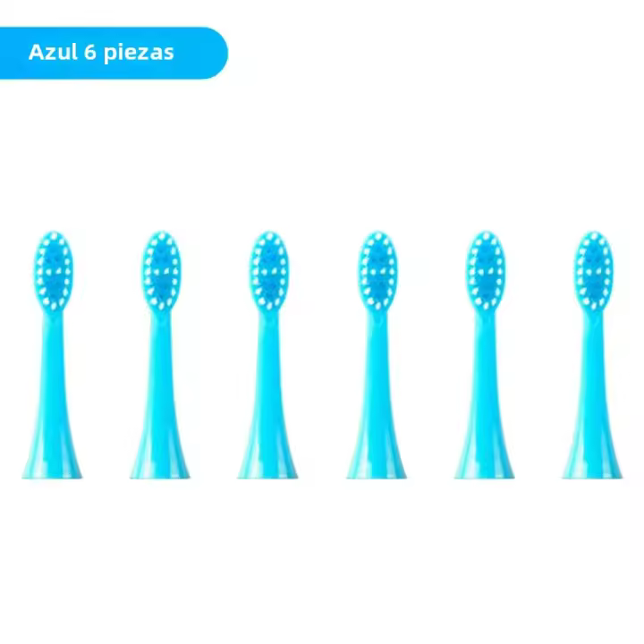 Cepillo De Dientes Eléctrico Para Niños Con Sonido Y Dibujos Animados Recargable Por USB Suave Impermeable Con Cabeza De Reemplazo - 1