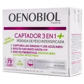 Oenobiol Captador Plus 3 en 1 Plus 60 cápsulas - 1