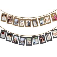 10pcs Marco De Papel Combinado Con Clip Para Manualidades DIY Álbum De Fotos Decoración De Pared Para Fotos Y Memoria - details 2