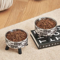 Tazón De Gato De Acero Inoxidable Con Diseño Elevado Antideslizante Y Preventa De Derrames Tazón De Agua Para Perros Y Gatos Con Forma Alta - details 5