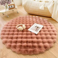 Carpetas De Peluche Burbuja Para Decoración De Hogar Imitación De Pelo De Conejo Cojín De Balcones Alfombra Para Sala De Estar De Niños Habitación De Mujer Alfombrilla Para Pies - details 11