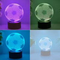 Luz De Noche 3D De Fútbol Regalo De Día Del Padre Para El Hogar Luz De Ambiente Para Familia Y Compagnion Para Dormir - details 3
