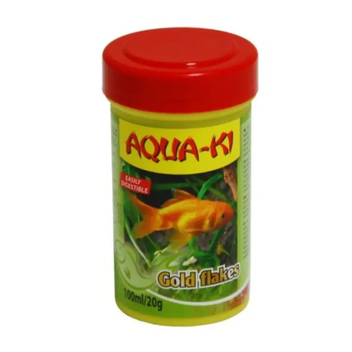 Aqua-Ki Gold Flakes - Alimento en Escamas para Peces de Agua Fría - Nutrición Completa - 1