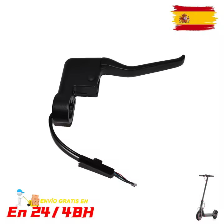 Maneta de Freno para Xiaomi M365 1S Pro Patinete Eléctrico accesorio regala Protector Silicona, Piezas de montaje de Mango de Aleación de Aluminio - 1