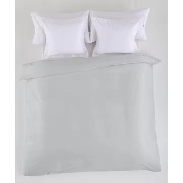 FUNDA NORDICA lisa color perla - Cama de 90 (1 pieza) - 50% algodón / 50% poliéster - 144 hilos. Gramage: 115 - Fijalo - 1