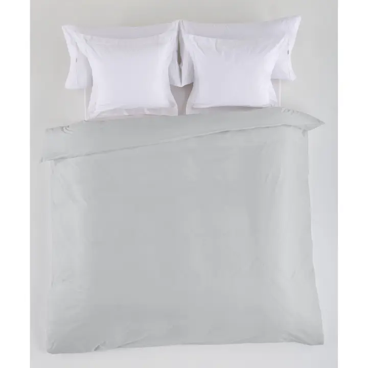 FUNDA NORDICA lisa color perla - Cama de 90 (1 pieza) - 50% algodón / 50% poliéster - 144 hilos. Gramage: 115 - Fijalo - 1