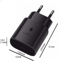 25W para Samsung EP-T2510N Cargador Original 25W Puerto USB-C (Sin Cable) Cargador Negro para Samsung Z Fold5, Z Flip5, Z Fold4, Z Flip4, S23 etc - details 0