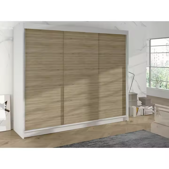 Armario Atlanta 160 , Muebles ES, Correderas, Blanco, 200 x 215 x 58cm - 1