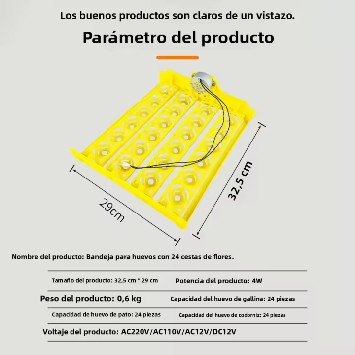 Incubador De Huevos Automático 16/24 Huevos AC220V Herramienta De Incubación Para Pollos Pájaros Y Cochinillos En Granja - 1