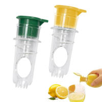 Squeezer De Limón Portátil Manual Herramienta De Jugo Lavable Con Filtro Integrado Para Limón Y Naranja Material PP - details 0