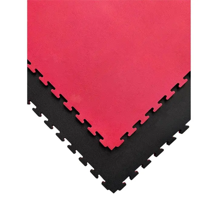 JARDIN202 - Tatami Puzzle | Lote x5 loseta - Rojo/Negro | Esterilla Reversible Antideslizante | Artes Marciales, Judo - 1