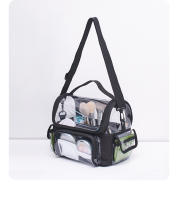 Bolsa De Maquillaje Transparente Organizador De Viaje Para Mujeres Bolsa De Higiene Personal Con Cierre De Cremallera Y Almacenamiento De Hombro - details 7