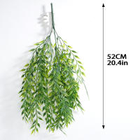 Arbusto De Sauce Llorón Artificial De 50 Cm Ramas De Sauce De Paja Para Decoración De Casa Y Boda Planta Suspendida Verde Simulada - details 5