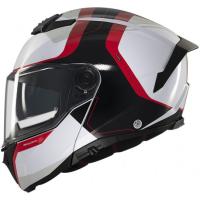 MT HELMETS Casco Modular Atom 2 SV EMALLA B0 Mate Blanco y Rojo Totalmente Homologado - details 0