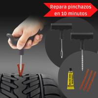 KIT ANTIPINCHAZOS Coche | Válido para Motos Coches Furgonetas y Camiones | Reparación de Neumáticos con Todas las Herramientas Incluidas | Arregla las Ruedas Pinchadas sin ir al Taller de manera Rápida y Fácil. essential by natural bio pharma - details 3