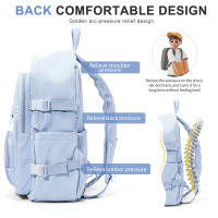 Mochila Ligera Para Chicos Y Chicas 15.6 Pulgadas Para Trabajo Estudio Viaje Impermeable Mochila Casual De Día Para Secundaria - details 3
