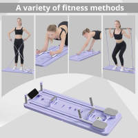 Pilates Reformando Compacto, 4 en 1 Pilates Plegable,La rueda abdominal push-up rebota automáticamente temporizador,Tabla Abdominal Pilates Multifunción para el Hogar y el Gimnasio - details 8