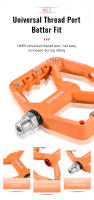 Pedales De Bicicleta Ultralight NanLio MTB Plástico Antideslizante Para Mountain Bike BMX XC AM Tamaño 124*109mm Colorido - details 5