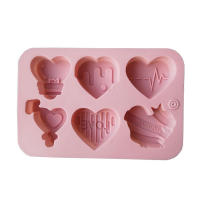 Molde De Silicona Para Chocolate Y Pasteles En Forma De Corazón Multicavity Regalo Para Hornear Y Hacer Candles Tamaño Pequeño - details 6