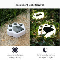 Luces Solares LED Para Exterior Con Diseño De Huella De Animal Decorativa Para Jardín Paseo Terraza Camping Decoración Verano - details 2