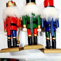 soldado cascanueces navidad,soldado de madera,muñeco de soldado,figura de cascanueces,caja de 3 piezas,15cm,CAJA DE 4/5/6 PIEZAS DE 12.5CM,cm,fespu - details 3