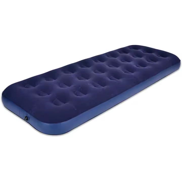 Colchón inflable Avenli 1 persona superficie flocada azul 73x191 cm - 1