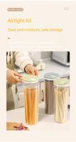Contenedor De Alimentos Secos Transparente Plástico PP Para Cocina Nevera Granos Multicolor Caja De Fideos Sellado Juego De Botellas Canastillas - details 2