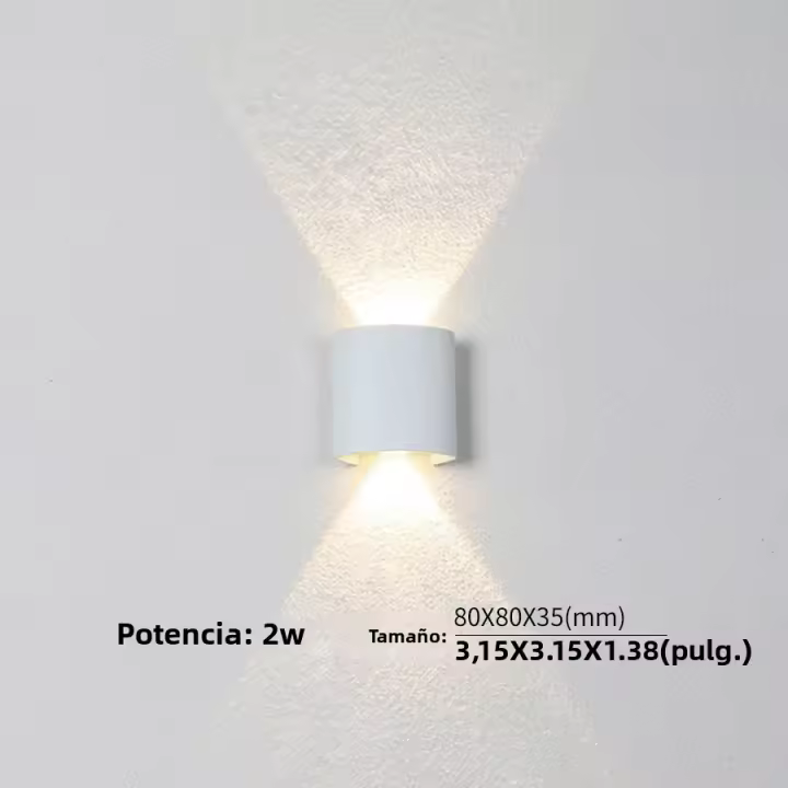 Lámpara De Pared LED Impermeable IP66 Para Exterior Iluminación Para Jardín Patio Puerta De Entrada Sala De Estar Escaleras - 1