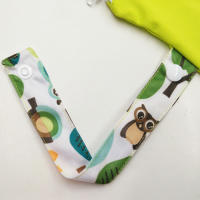BIAI Beautiful Pattern Polyester Baby Waterproof Swimsuit Bag Double Pocket Baby Diaper Dry Mini Wet Bag Diaper Nappy Bag 25*35 - details 1
