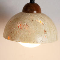 Lámpara De Pared De Piedra Huangdong Wabi-Sabi Para Dormitorio Y Sala De Estar Luz Retro Medieval Diseñadora En Crema - details 4
