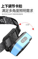Nuevo faro con sensor, carga USB, pantalla digital, para exteriores, running, ciclismo, pesca, faro LED ligero - details 3