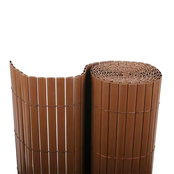 BONERVA | CAÑIZO DE PVC MARRÓN ESPECIALL DOBLE CARA MUY RESISTENTE | PARA DECORACIÓN Y PRIVACIDAD EN BALCONES, PATIOS, TERRAZAS  Y VALLAS - 1