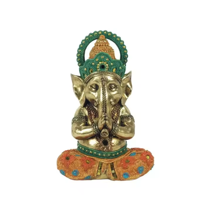 SIGNES GRIMALT Signes Grimalt By Sigris - Figura Decorativa Bronce Ganesha Yoga 22x10x15cm Dorado - 1