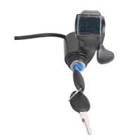 Acelerador de Pulgar Con Pantalla LED de Voltimetro y Llave, interruptor de encendido Para Patinete Eléctrico Ice Q5 Evolution y Bicicleta Eléctrica - details 1