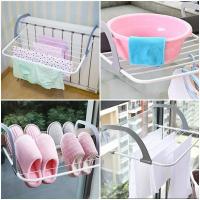1pc Hanger Plegable Multifuncional Para Ropa Socks Y Zapatos Hanger De Almacenamiento Para Balcones Eco-amigable Y Desechable - details 1