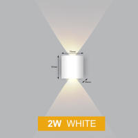 Lámpara De Pared Nórdica LED De Aluminio Para Interior Y Exterior IP65 Blanca Y Negra Moderna Para Pasillos Escaleras Dormitorio Baño Iluminación Diaria - details 0