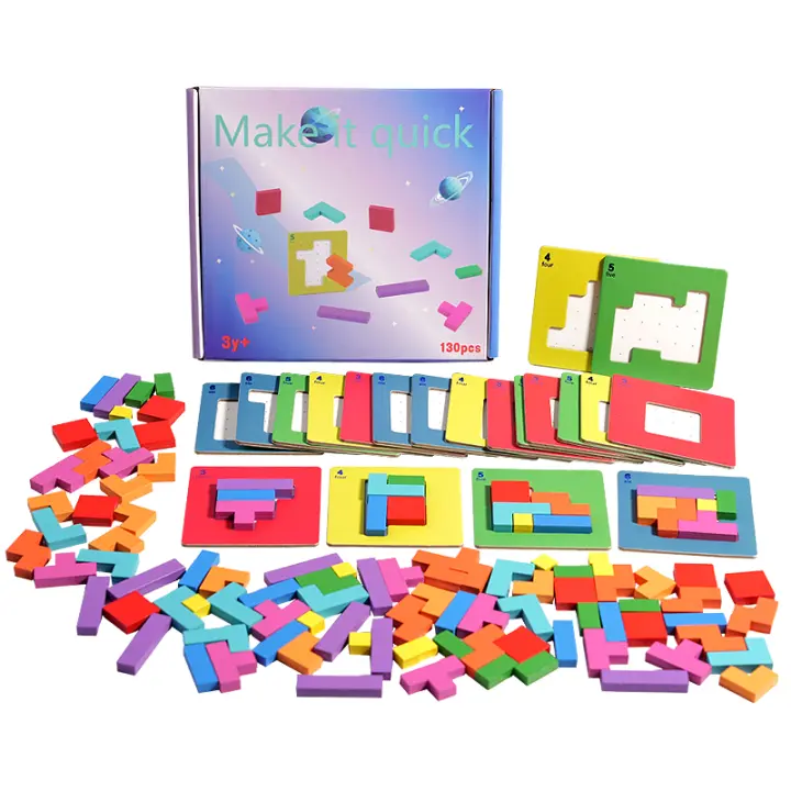 Juego De Mesa Interactivo 3D Puzzle Para Dos Personas Tangram Matemáticos Bloques De Construcción Juego De Enigmas Para Niños - 1