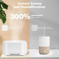 400ml Humidificador de difusión de aceite esencial de llama grande con bluetooth, Humidificador de difusión de aceite esencial aromático de llama dispersor de incienso adecuado para habitaciones grandes, oficinas y hogares - details 0